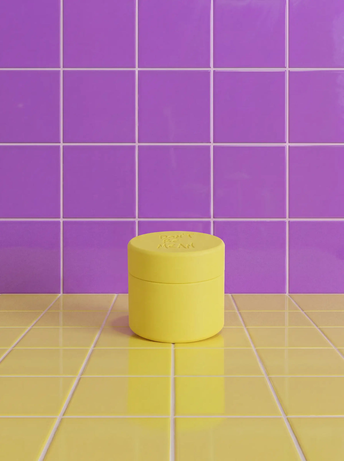 Mini Just in Case silicone travel case for one bar in yellow